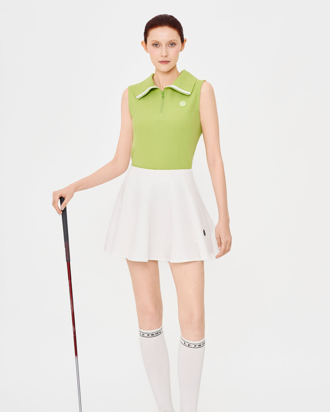 Celina Sleeveless Polo Shirt - Green