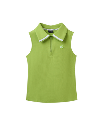 Celina Sleeveless Polo Shirt - Green