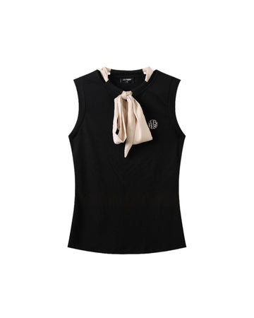 Christine Sleeveless Shirt - Black