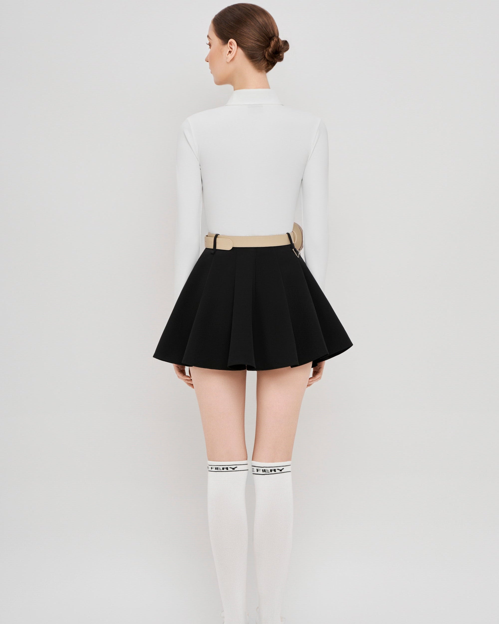 Christine Polo Set - White/Black