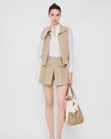 Celina Vest Set - Beige