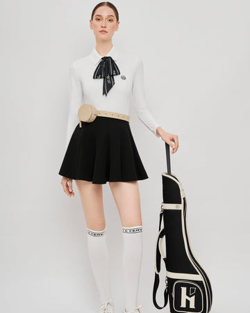 Christine Polo Set - White/Black