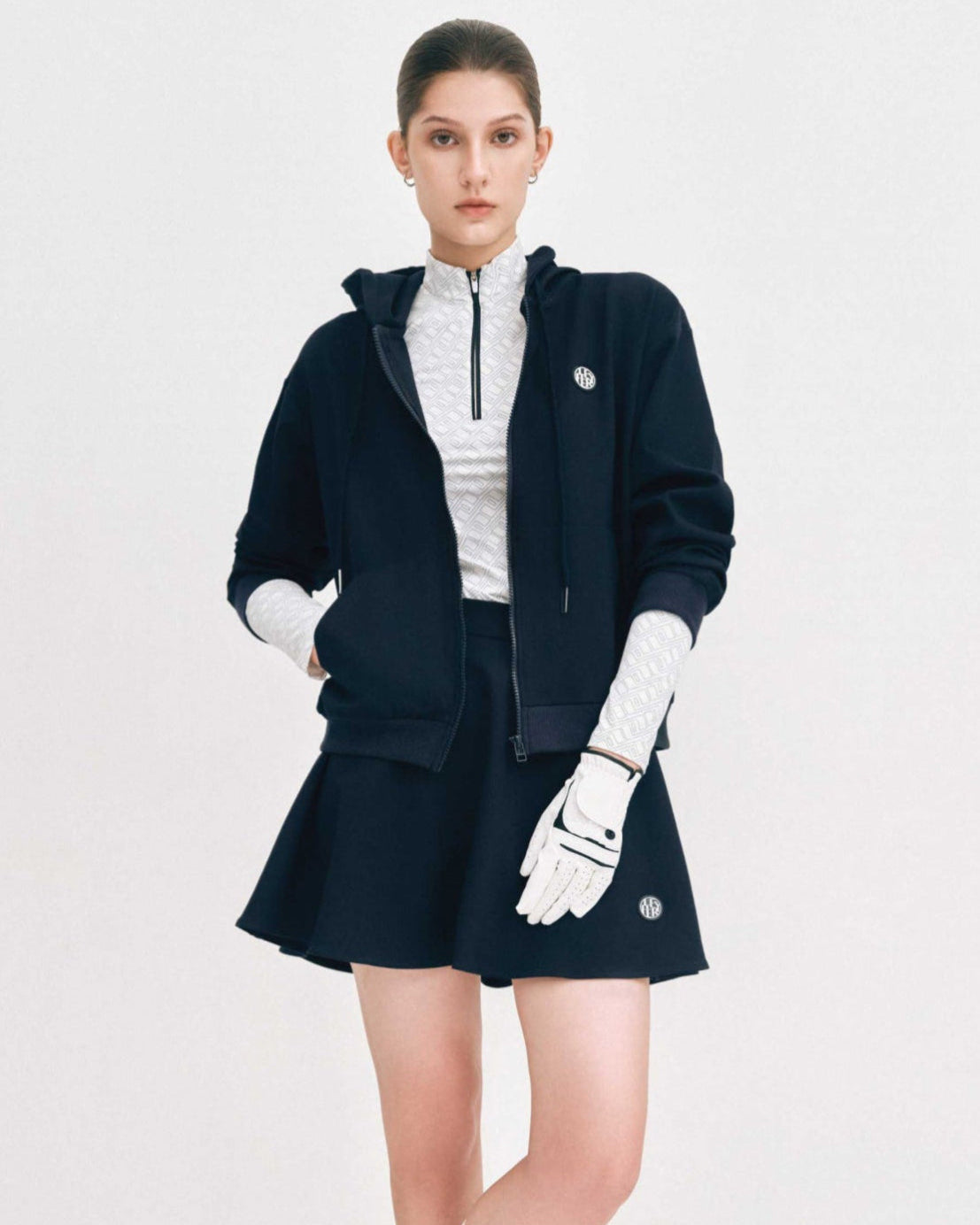 Jennie Zip Hoodie - White