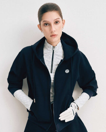 Jennie Zip Hoodie - Navy