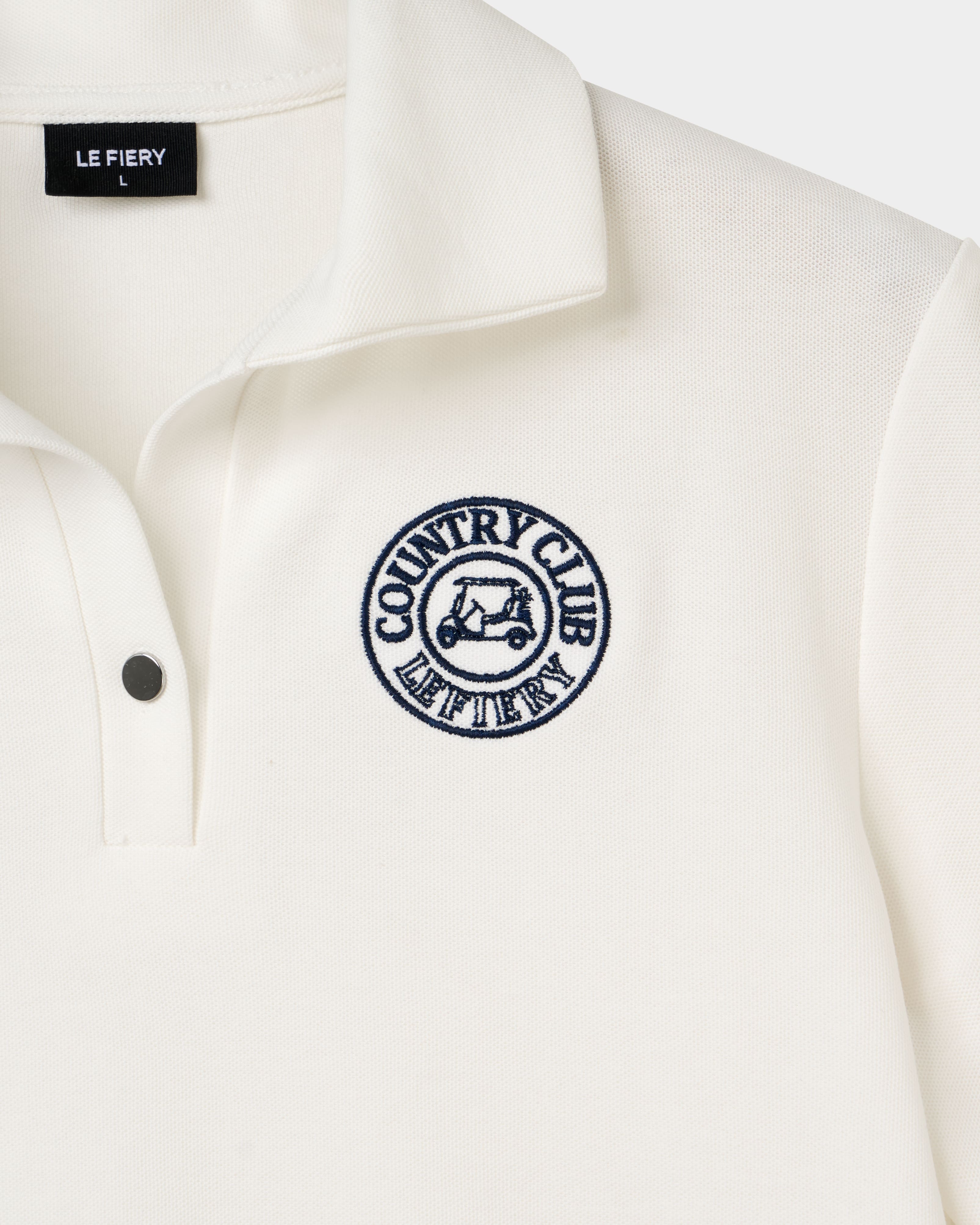 Claire polo shirt - White