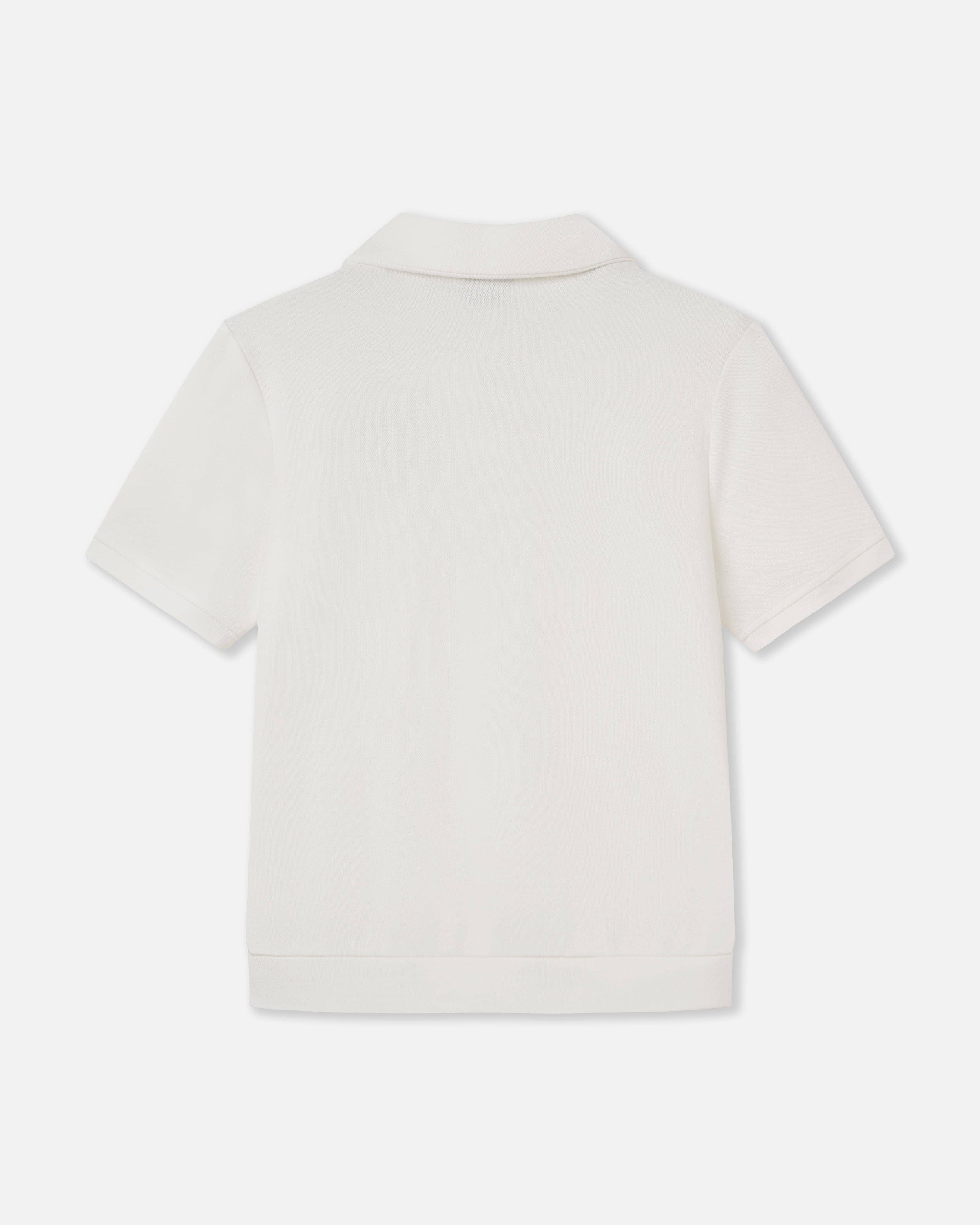 Claire polo shirt - White