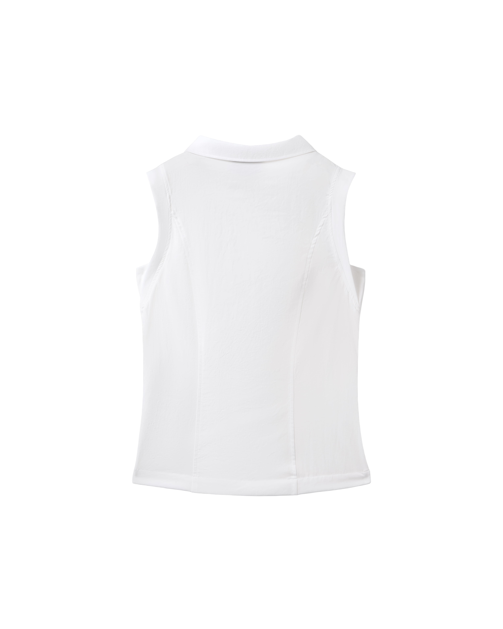 Ellie Sleeveless Shirt - White