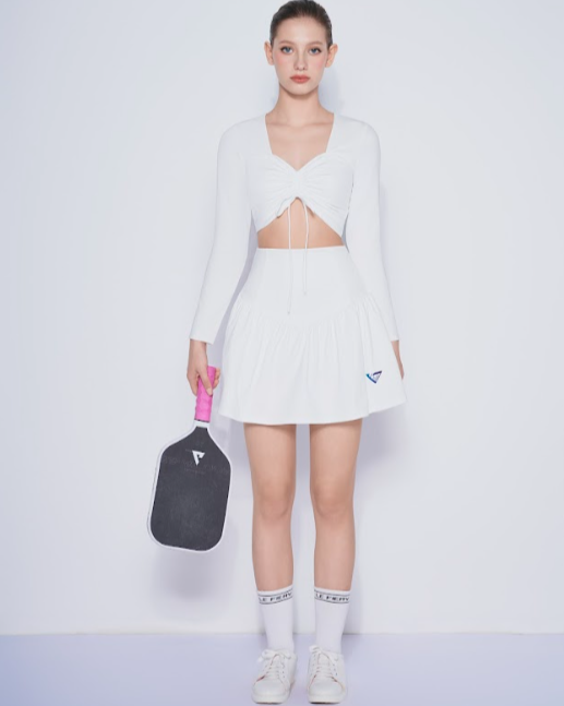 Laura Long Sleeve Set - White