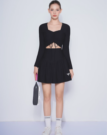 Laura Long Sleeve Set - Black