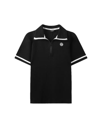 Celina Polo Shirt - Black/White