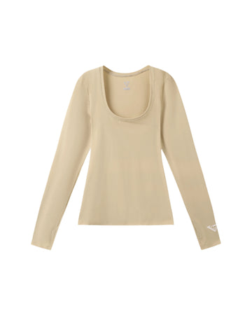 Roung Neck Inner Shirt - Beige
