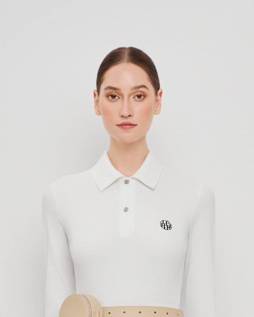 Christine Polo Set - White/White