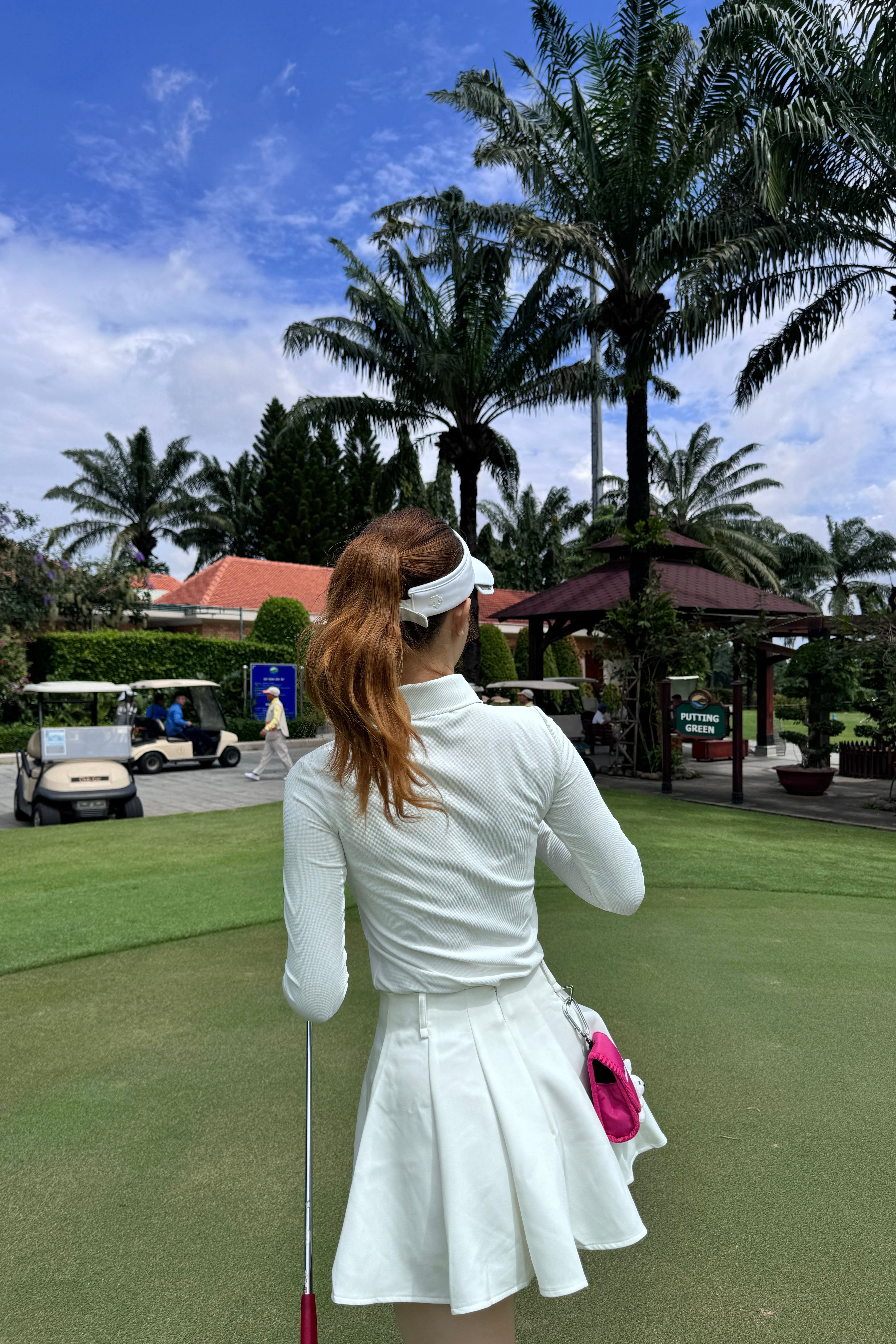 Christine Polo Set - White/White