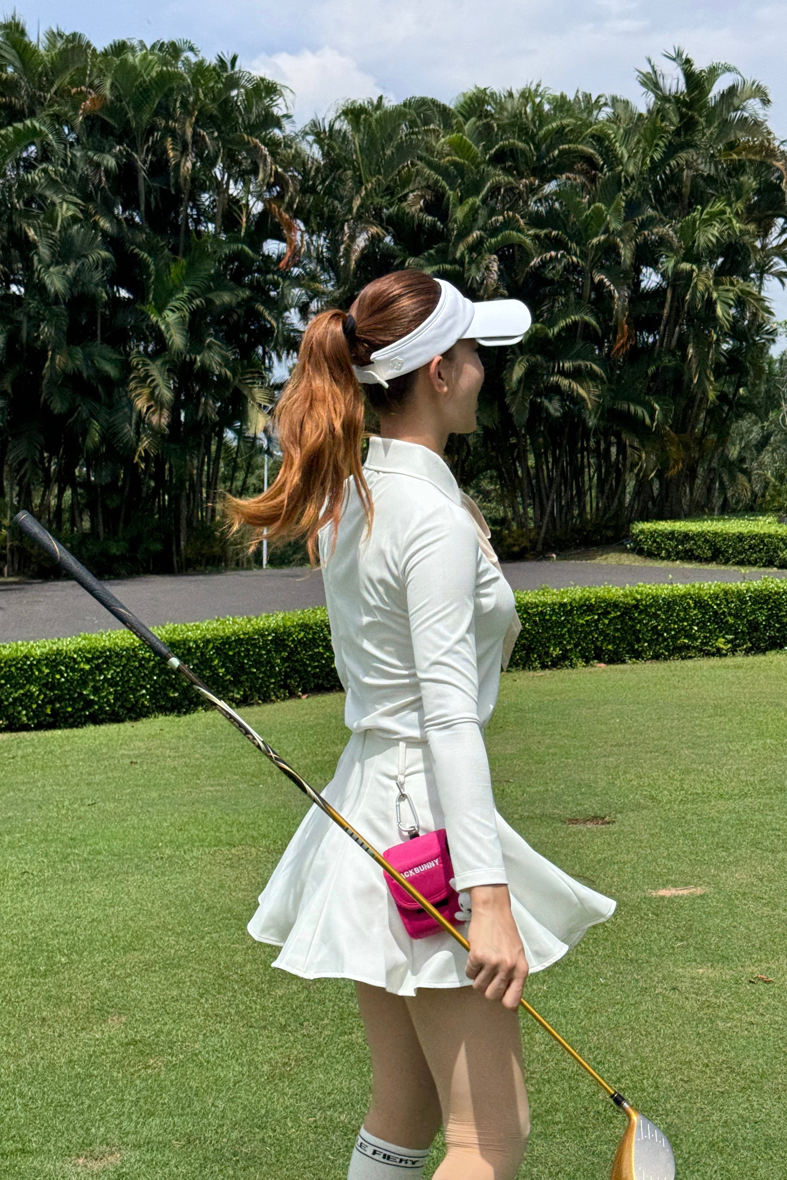 Christine Polo Set - White/White