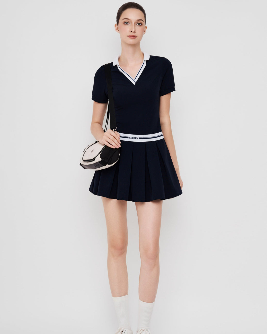 Chloe Dress - Navy