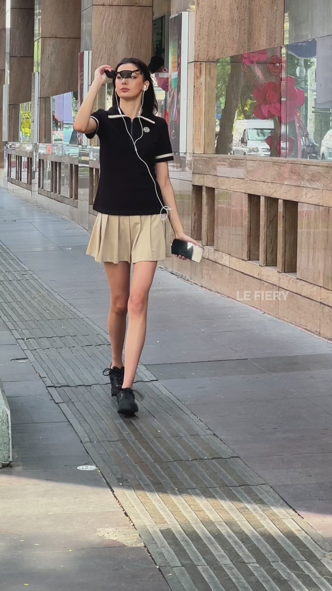 Celina Polo Shirt - White/Black